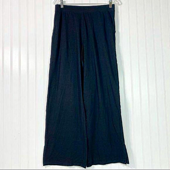 D & co. Beach‎ Pull - On Pants with Side Slits Black Sz. small - Picture 1 of 9